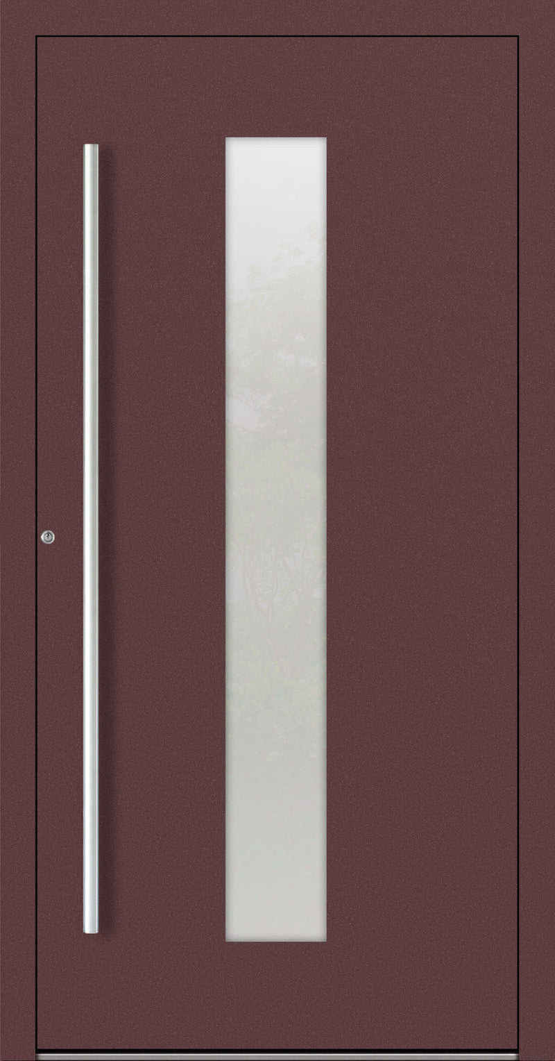 Turenwerke SL75 Design 15 Aluminium Door - Rotbraun RAL3005