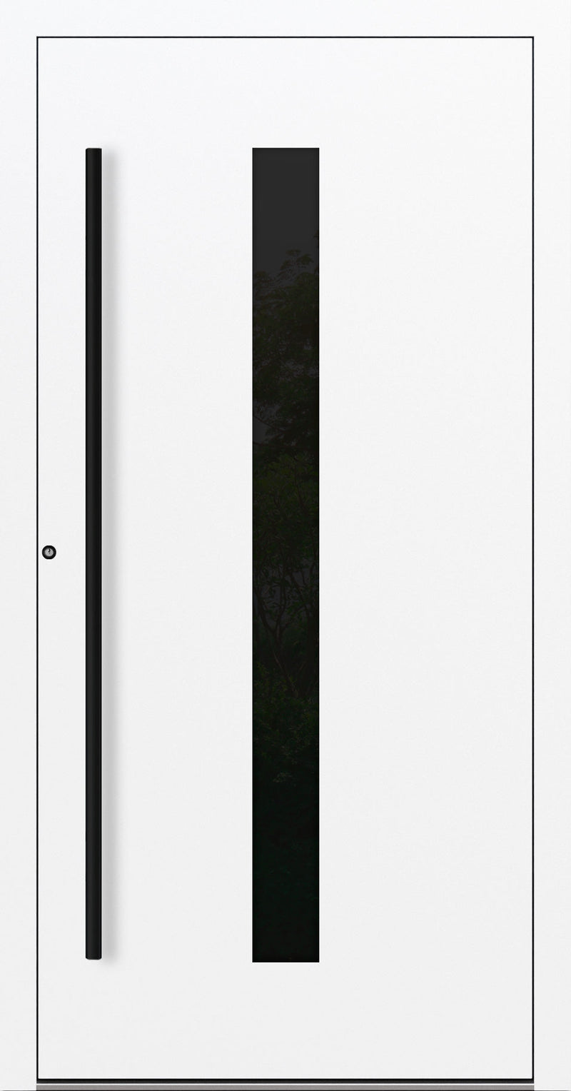 Turenwerke P90 Design 21 Aluminium Door - White RAL9016 - Blackline