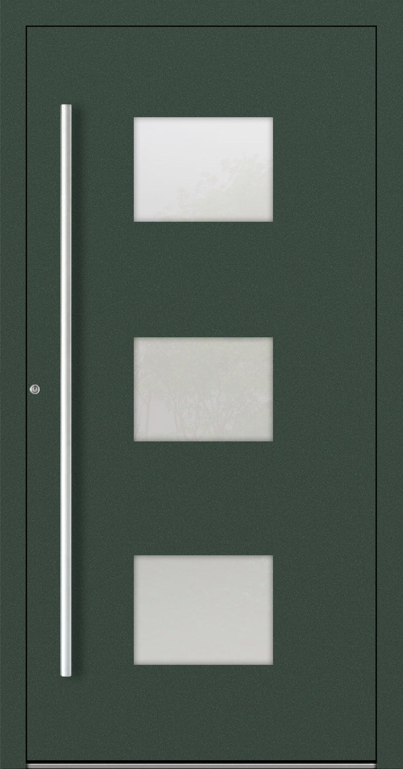 Turenwerke SL75 Design 210 Aluminium Door - Green RAL6009