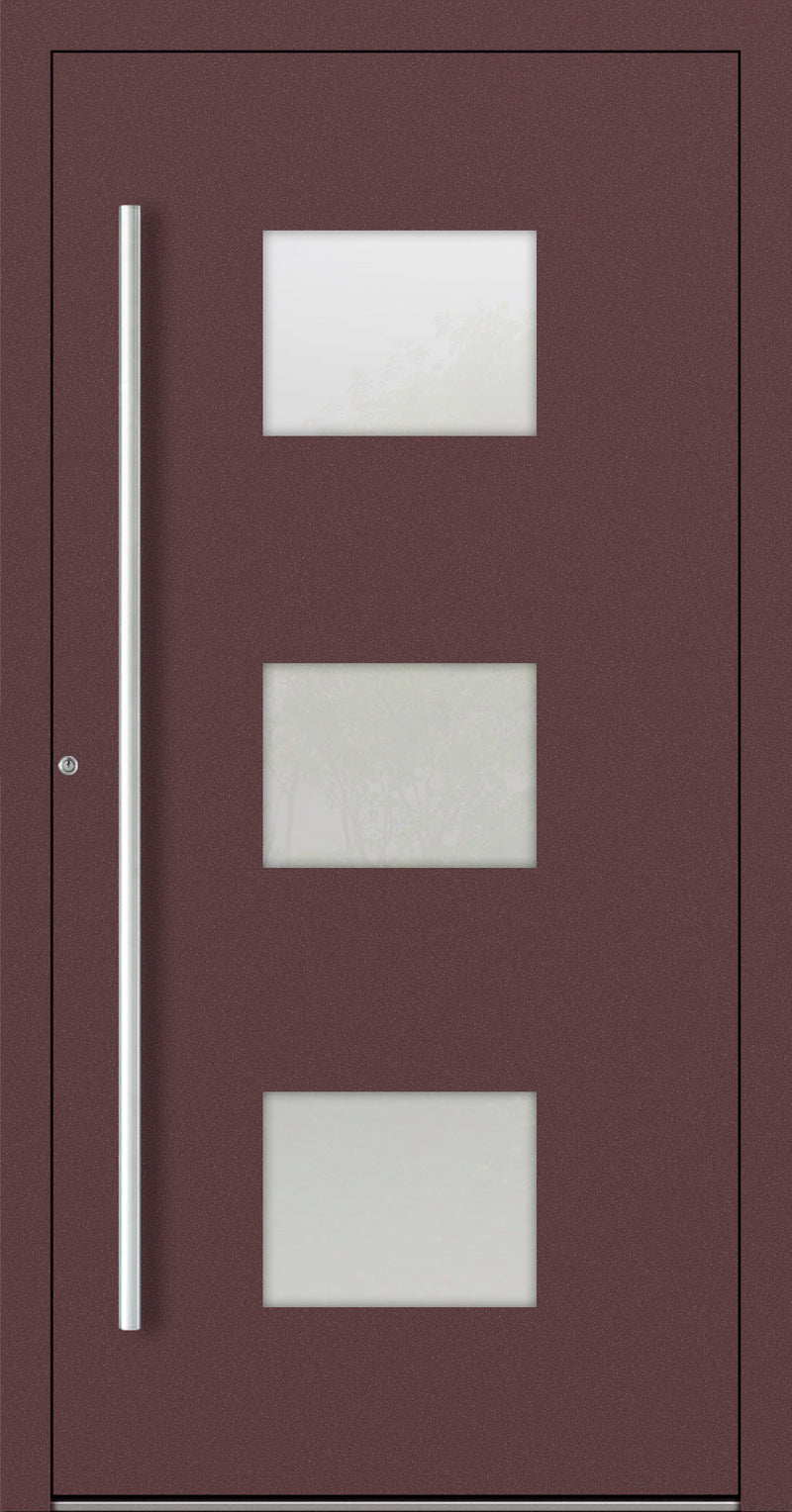 Turenwerke SL75 Design 210 Aluminium Door - Red RAL3005