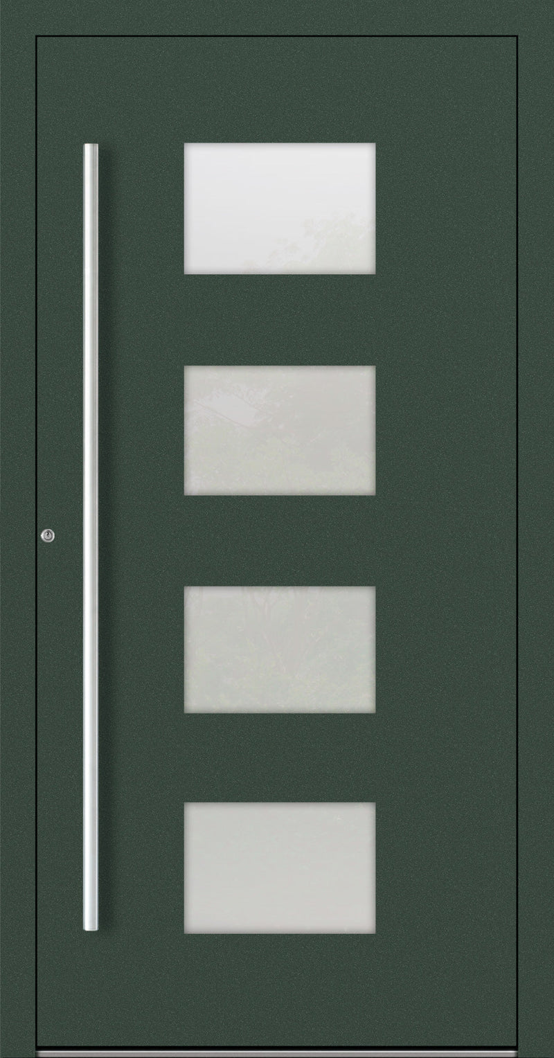 Turenwerke P90 Design 211 Aluminium Door - Fir Green RAL6009