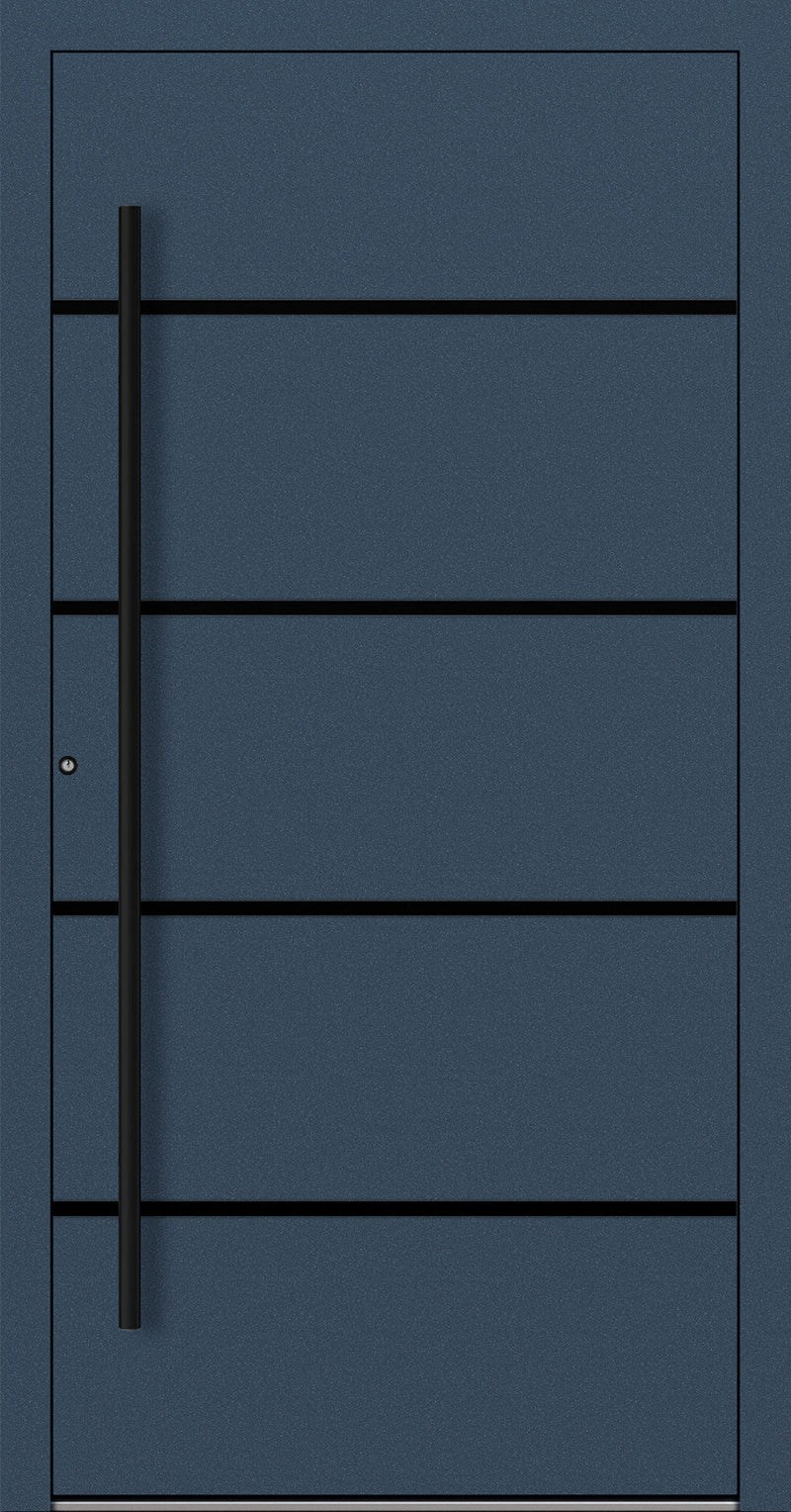 Turenwerke SL75 Design 22 Aluminium Door - Blue RAL5011 - Blackline