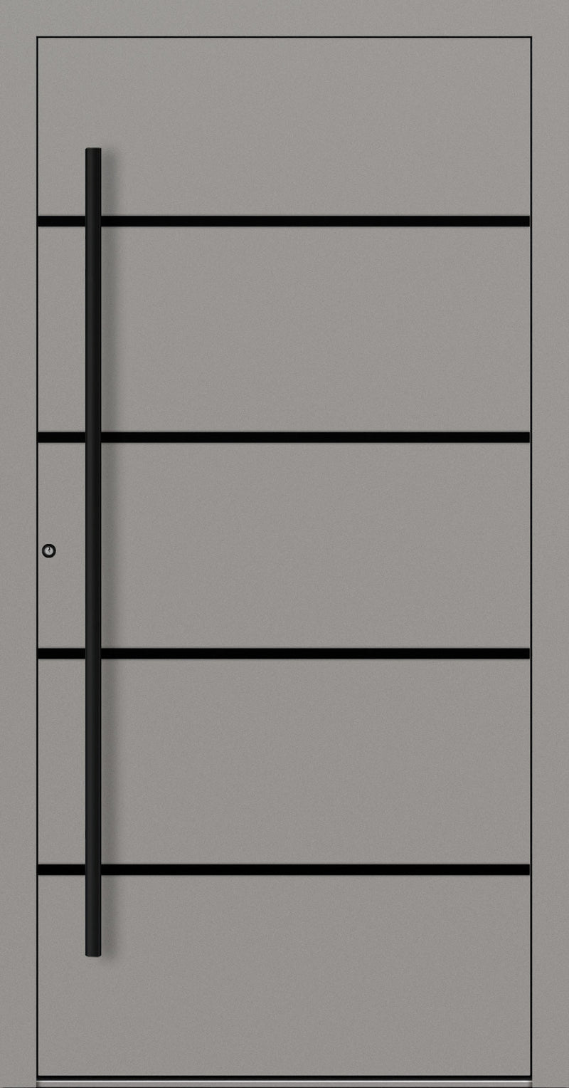 Turenwerke SL75 Design 22 Aluminium Door - Grey RAL9007 - Blackline