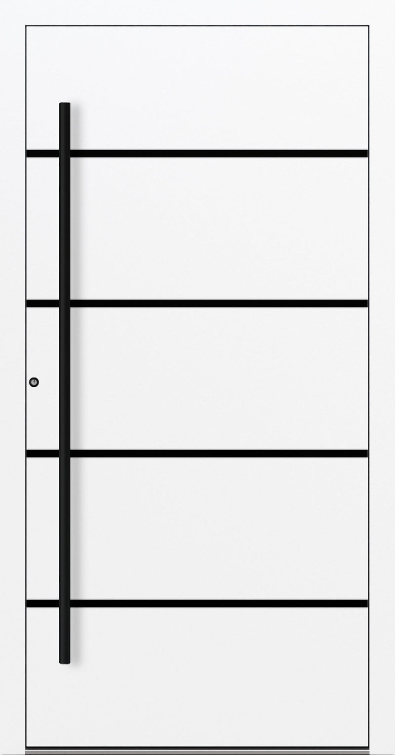 Turenwerke P90 Design 22 Aluminium Door - White RAL9016 - Blackline