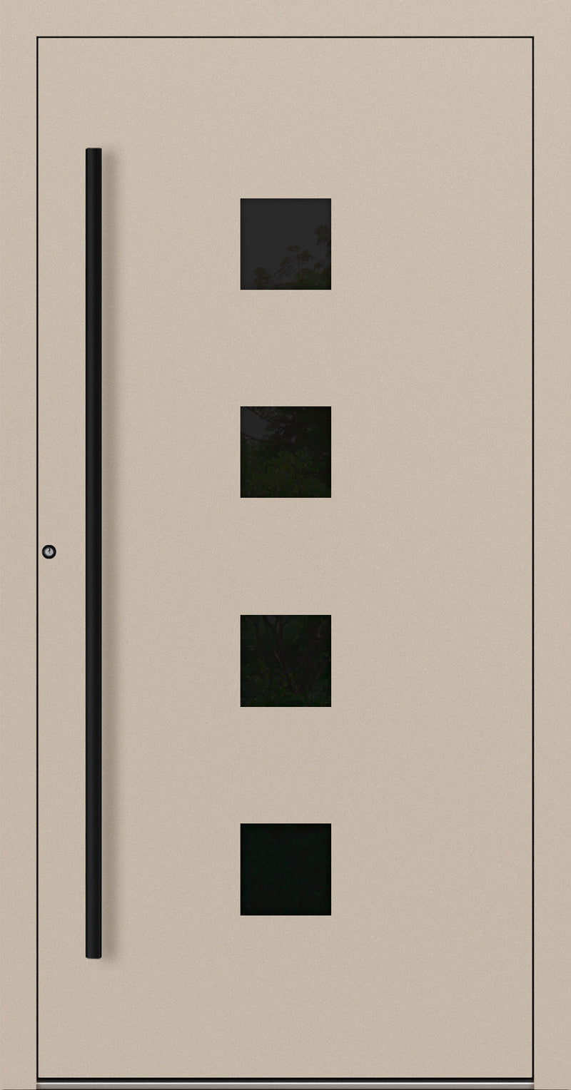 Turenwerke P90 Design 23 Aluminium Door - Ivory RAL1015 - Blackline