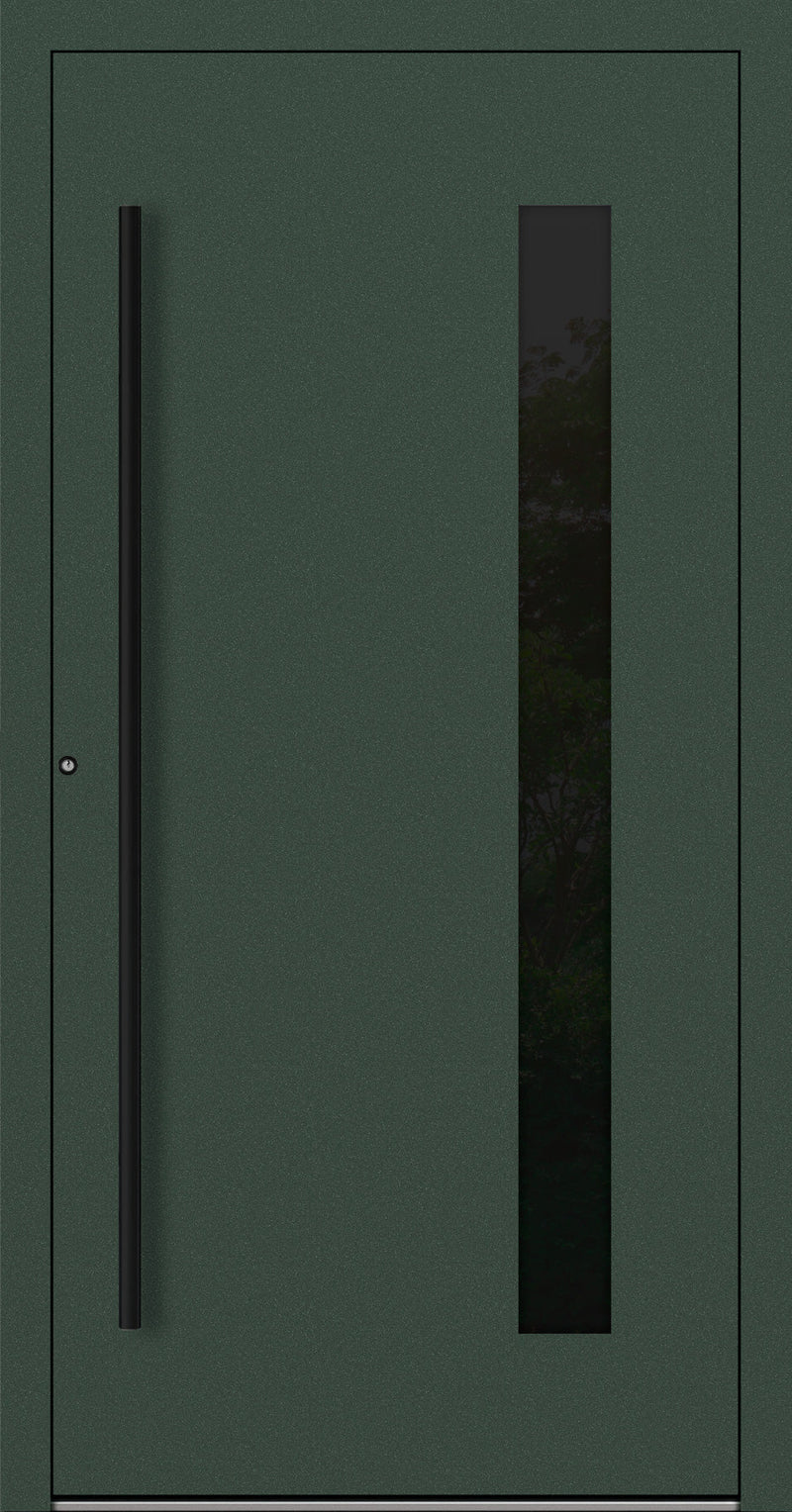 Turenwerke P90 Design 24 Aluminium Door - Fir Green RAL6009 - Blackline