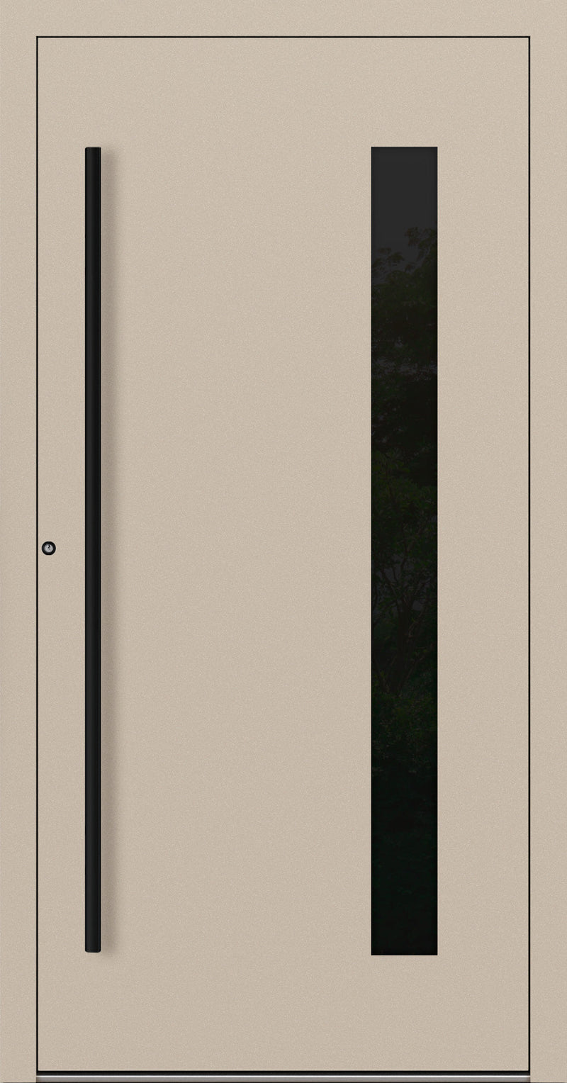 Turenwerke P90 Design 24 Aluminium Door - Ivory RAL1015 - Blackline