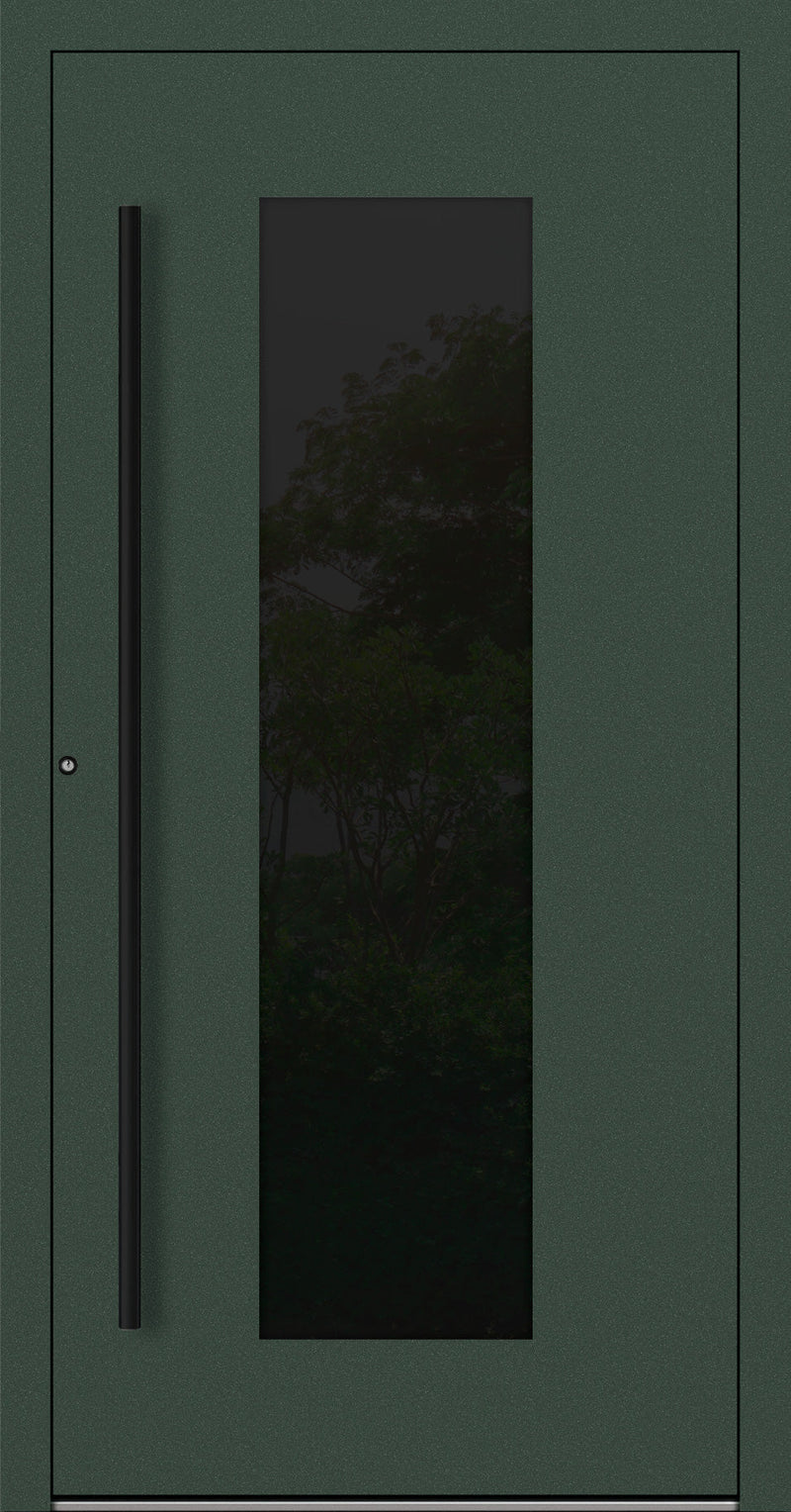 Turenwerke P90 Design 28 Aluminium Door - Fir Green RAL6009 - Blackline