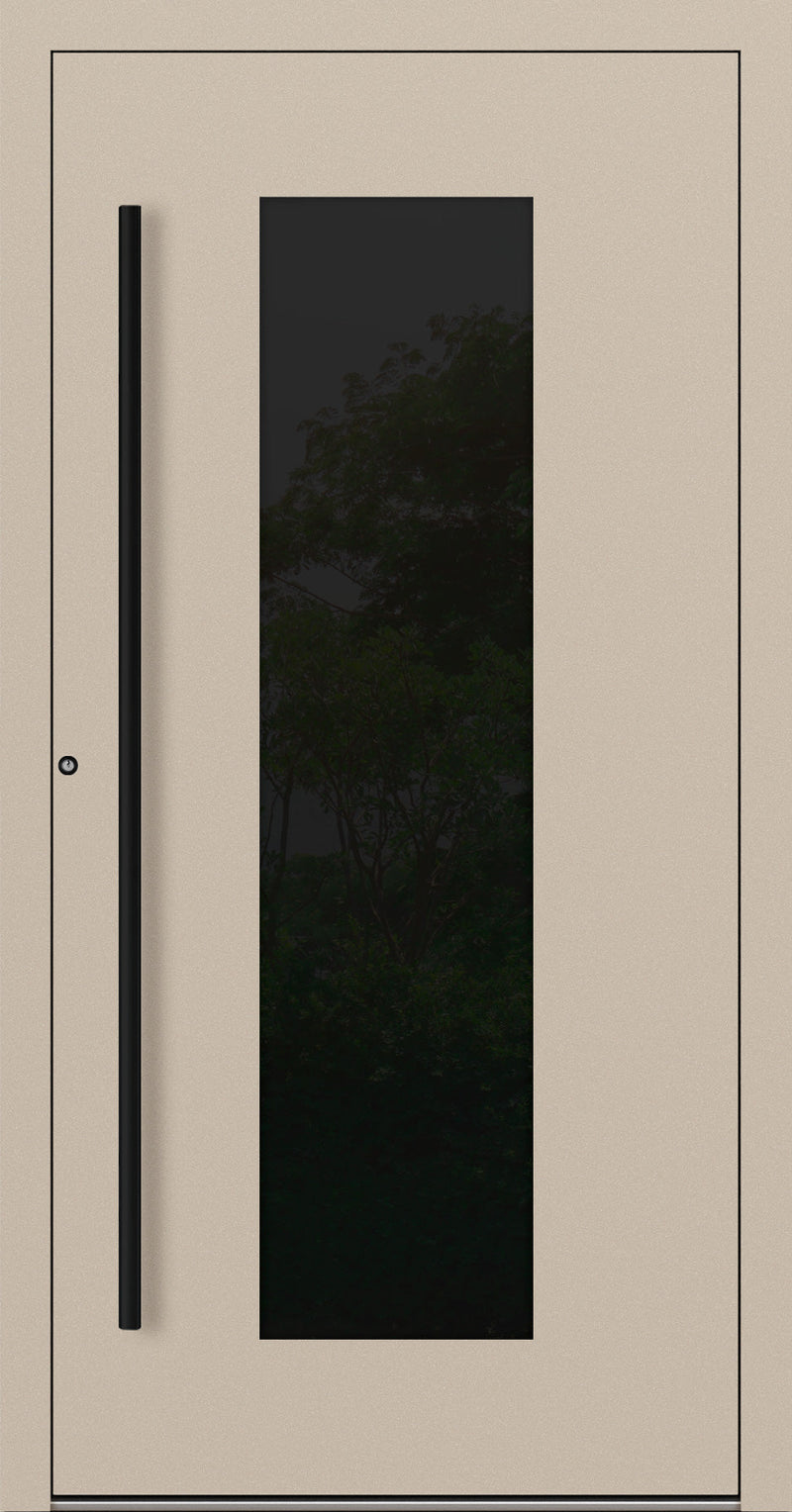 Turenwerke SL75 Design 28 Aluminium Door - Beige RAL1015 - Blackline