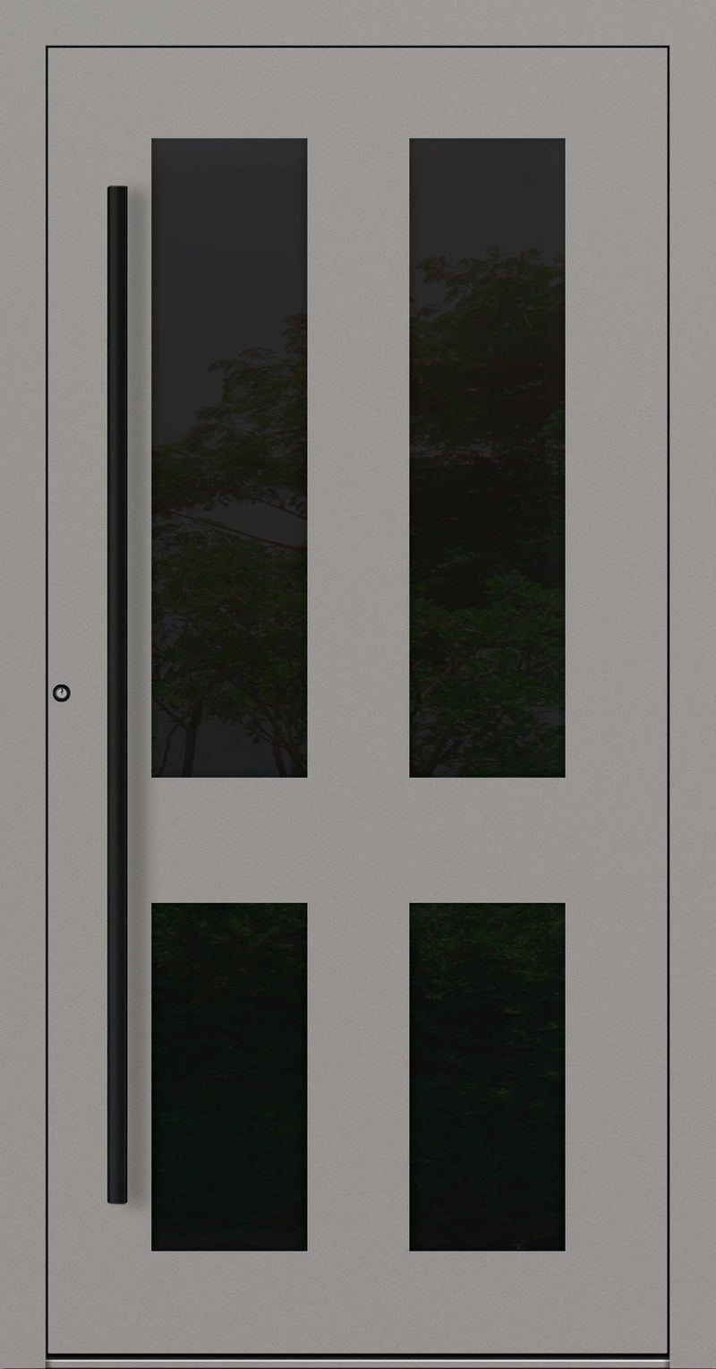 Turenwerke SL75 Design 29 Aluminium Door - Grey RAL9007 - Blackline