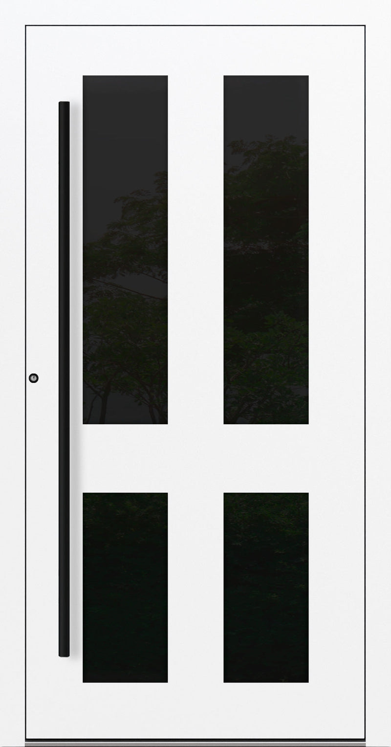 Turenwerke SL75 Design 29 Aluminium Door - White RAL9016 - Blackline