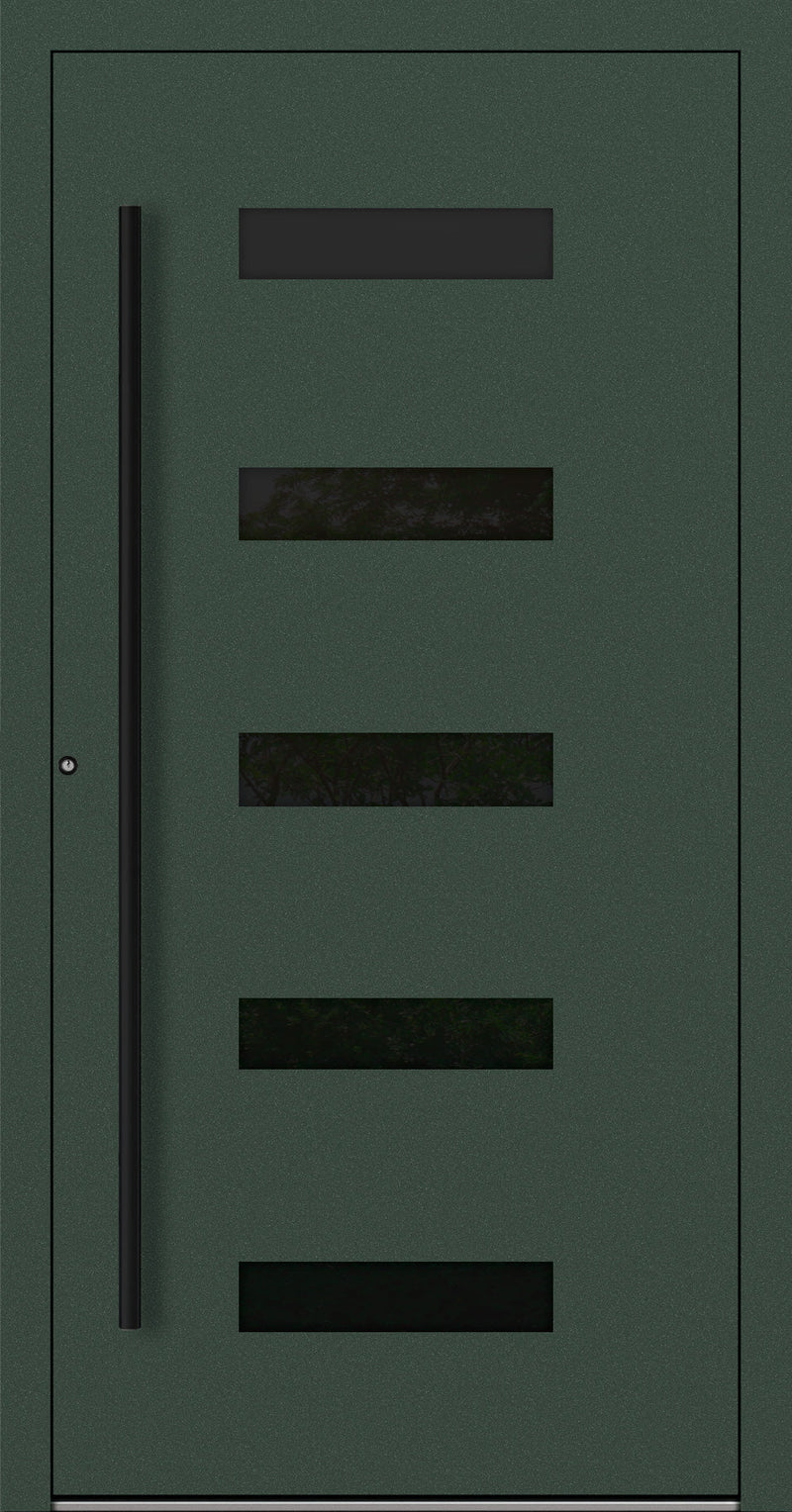 Turenwerke SL75 Design 31 Aluminium Door - Fir Green RAL6009 - Blackline