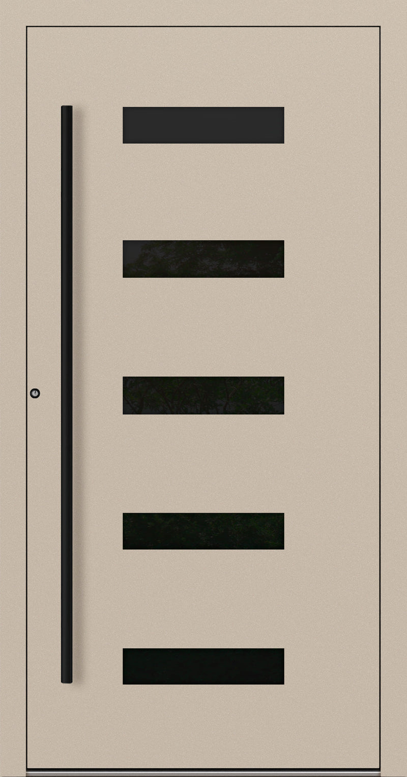 Turenwerke SL75 Design 31 Aluminium Door - Ivory RAL1015 - Blackline