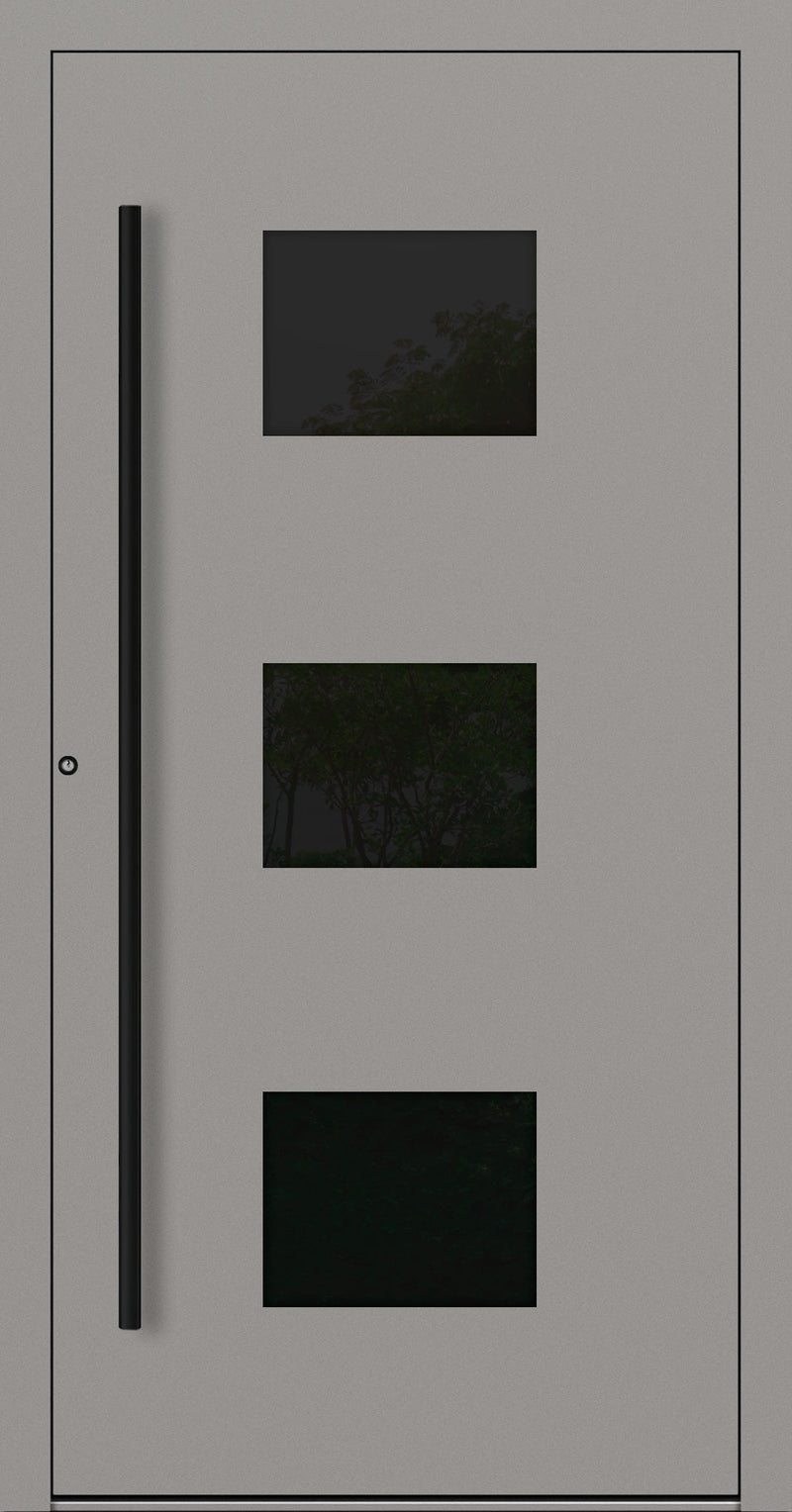 Turenwerke SL75 Design 310 Aluminium Door - Grey White - Blackline