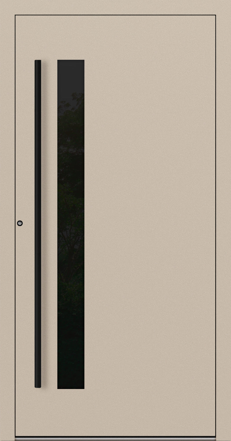 Turenwerke SL75 Design 34 Aluminium Door - Beige RAL1015 - Blackline