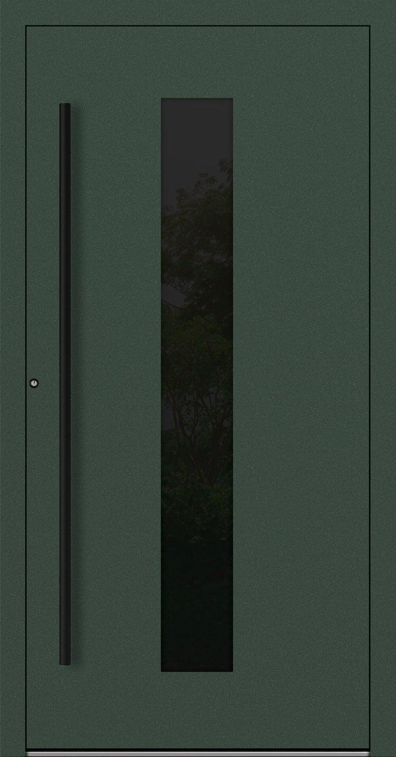 Turenwerke P90 Design 35 Aluminium Door - Fir Green RAL6009 - Blackline