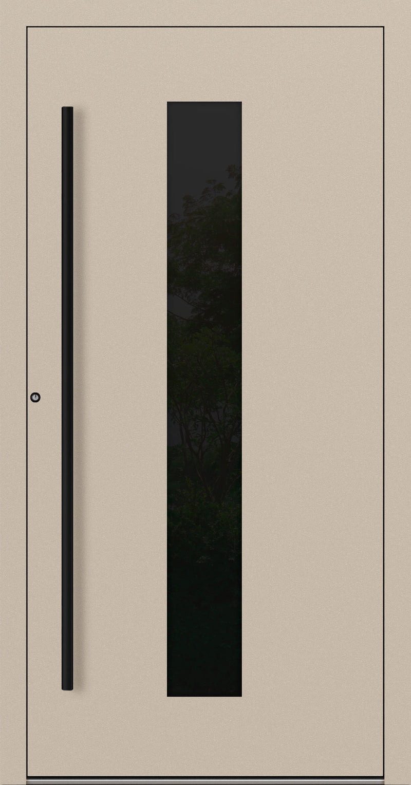 Turenwerke P90 Design 35 Aluminium Door - Ivory RAL1015 - Blackline