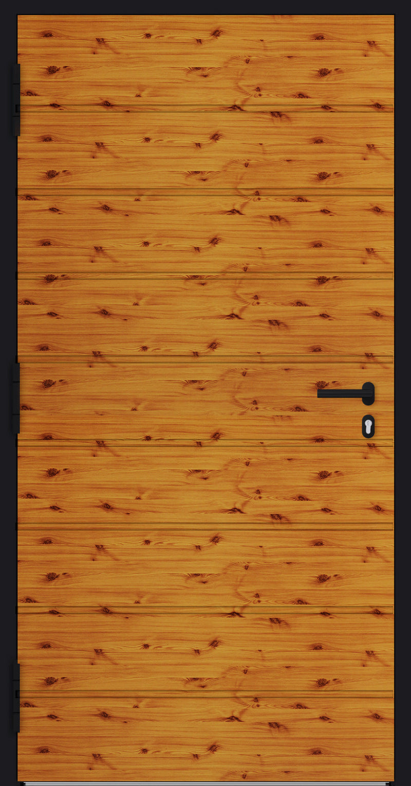 Turenwerke SL75 Design 22 Aluminium Door - Pine - Blackline