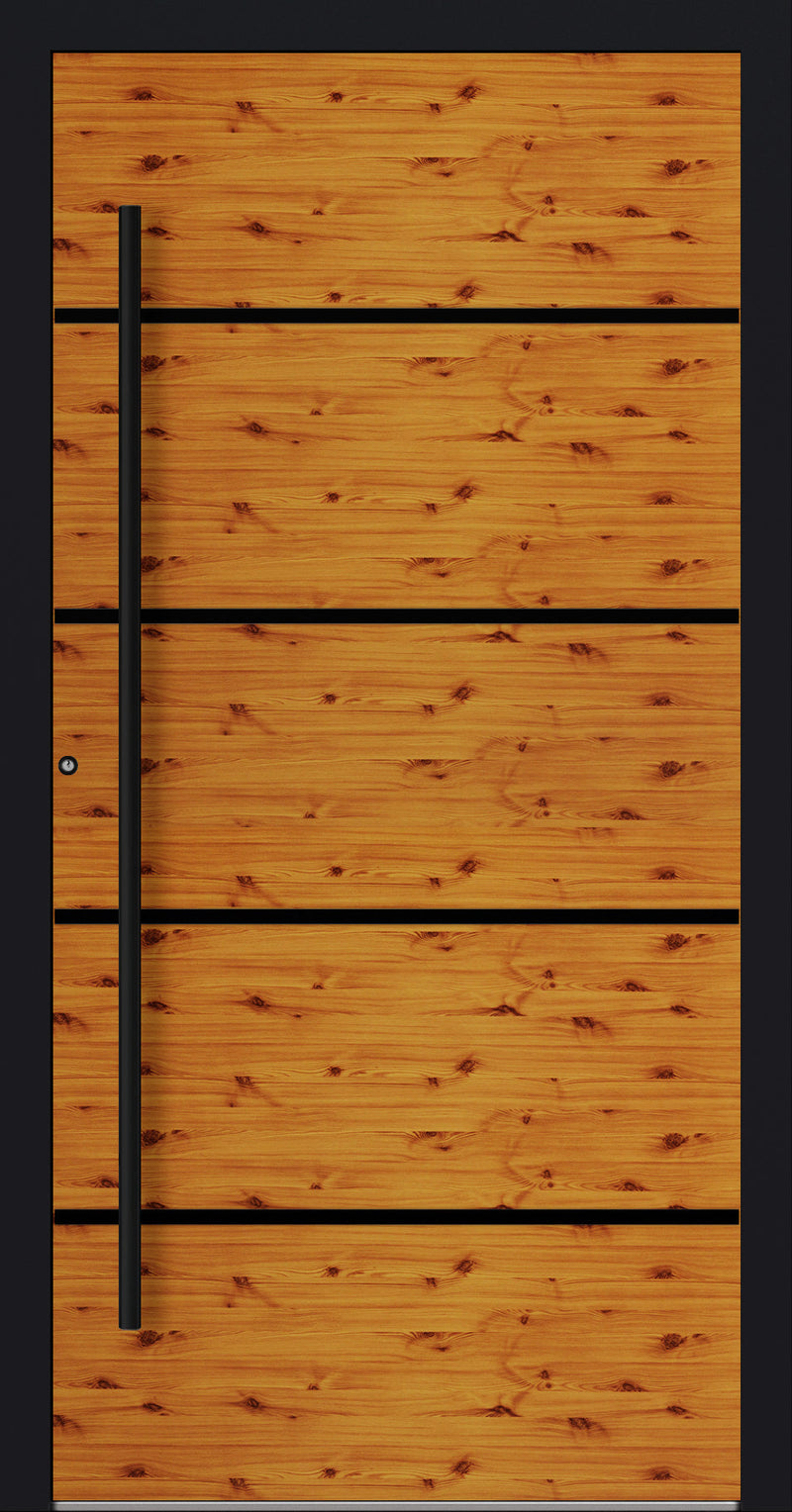 Turenwerke SL75 Design 22 Aluminium Door - Pine - Blackline