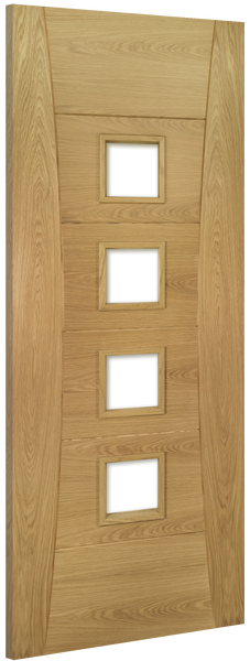 Deanta Oak Pamplona Glazed Pre-finished Fire Door