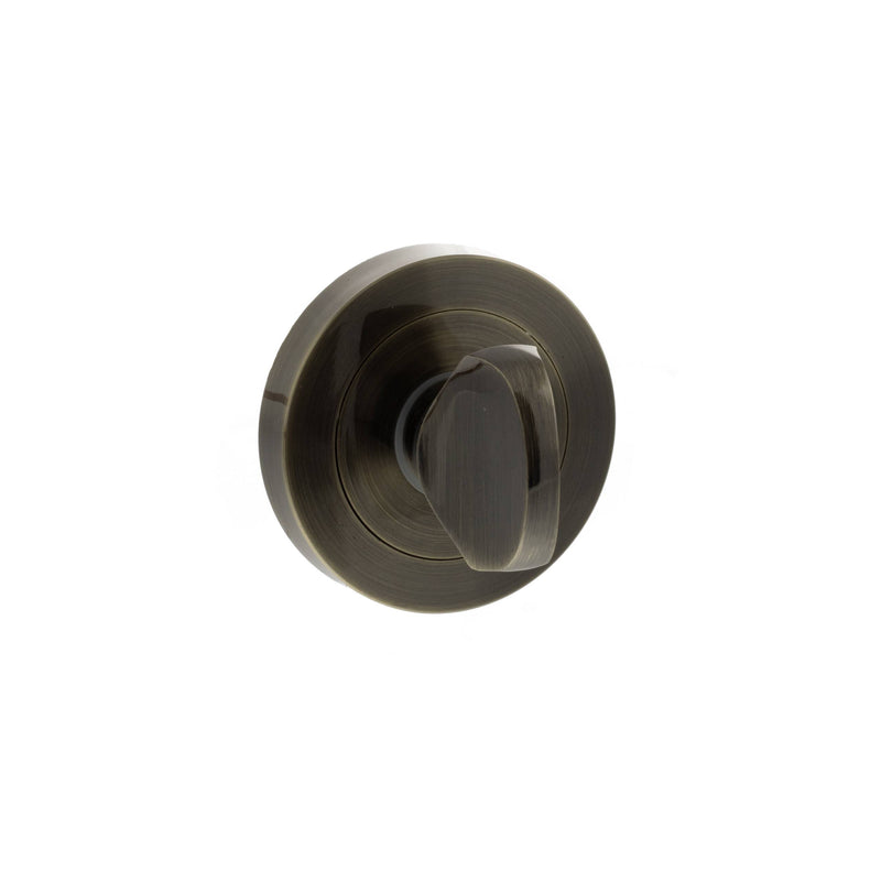 Atlantic STATUS WC Turn and Release on Round Rose - Antique Brass