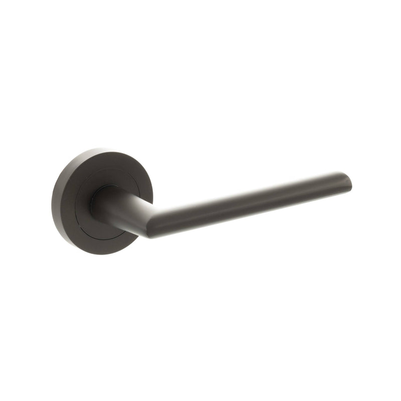 Atlantic STATUS Alabama Lever Door Handle on Round Rose - Urban Dark Bronze