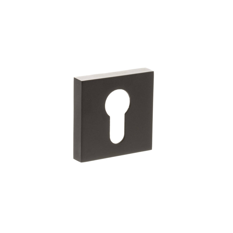 Atlantic STATUS Euro Escutcheons on S4 Square Rose - Urban Dark Bronze