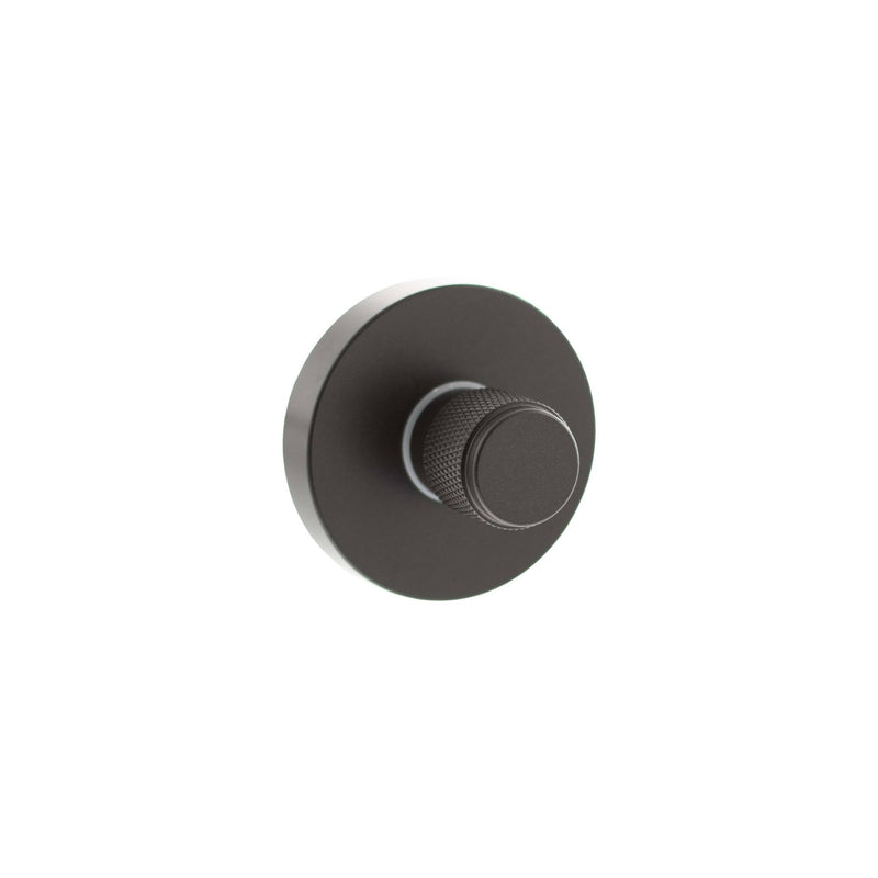 Atlantic Senza Pari Knurled WC Turn and Release on Minimal Round Rose - Urban Dark Bronze