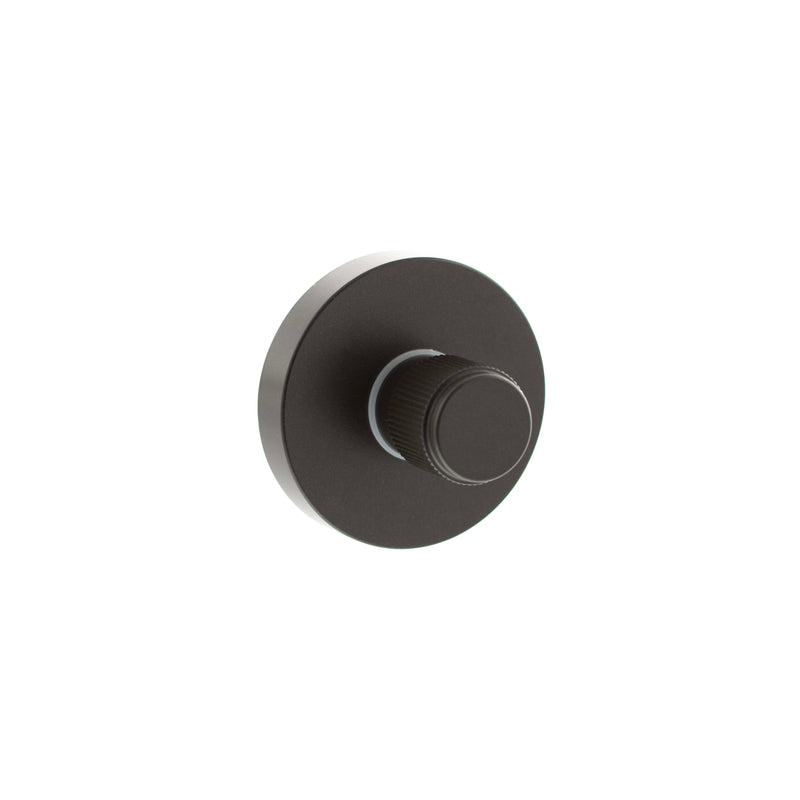 Atlantic Senza Pari Linear WC Turn and Release on Minimal Round Rose - Urban Dark Bronze