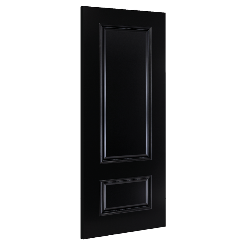 Deanta Sandringham Black Pre-Finished FD30 Fire Door with FREE Handle