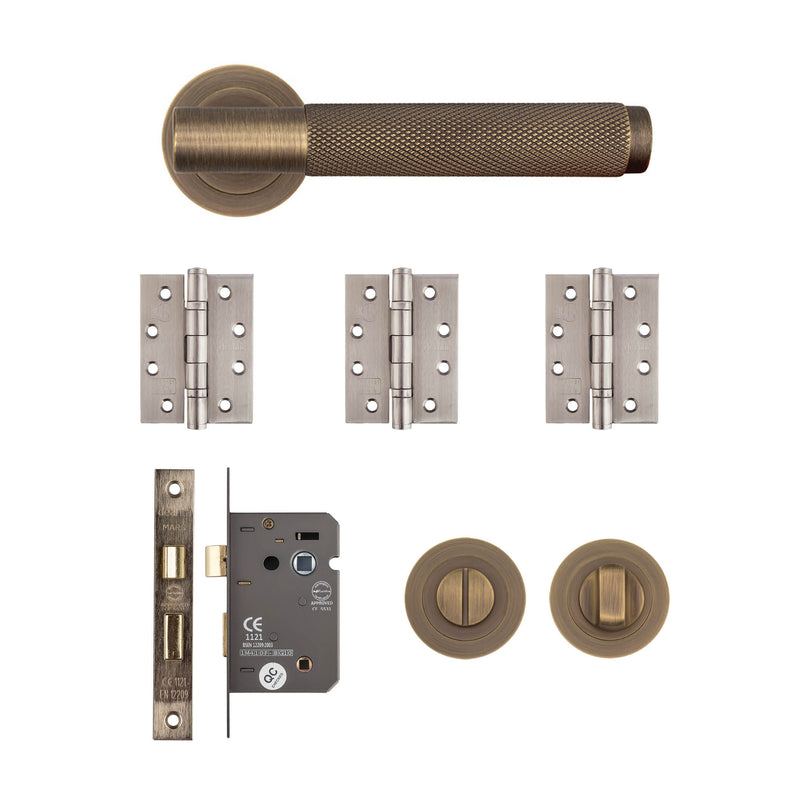 Deanta Sparta Bathroom Kit Matt Antique Brass