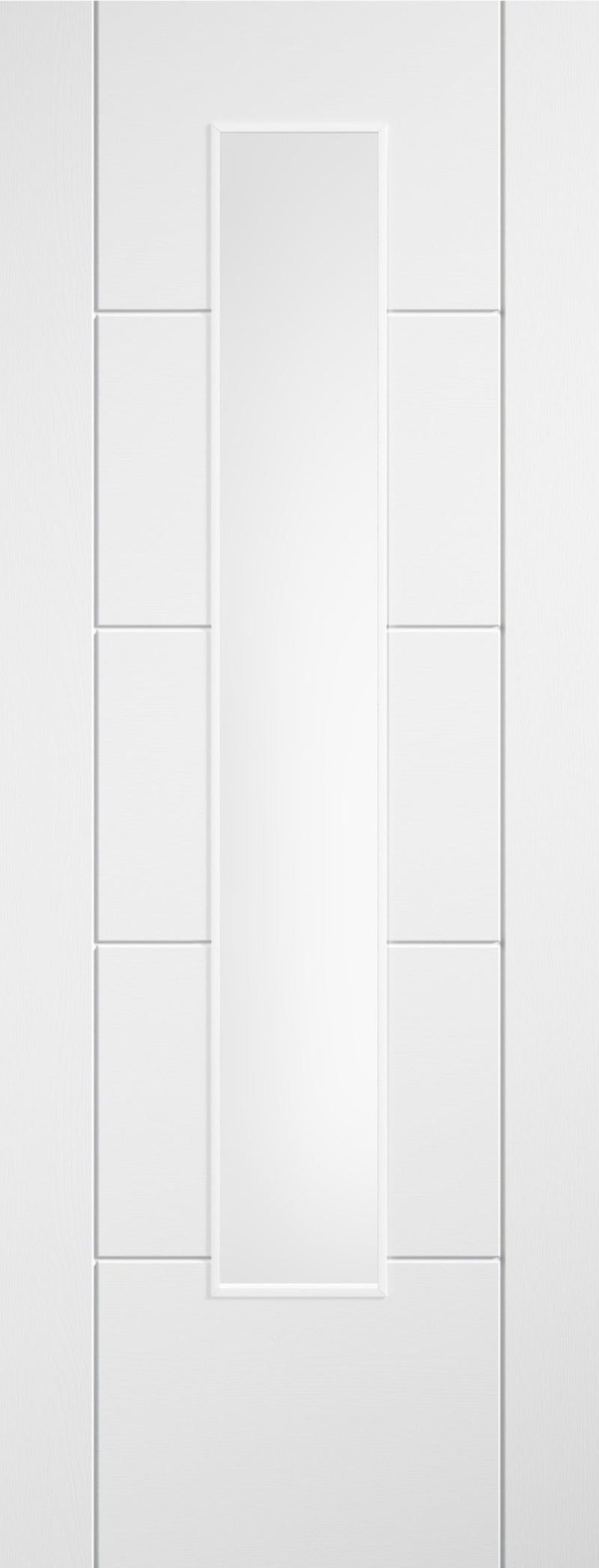 LPD Ladder Glazed White Laminate Pre-Finished Door