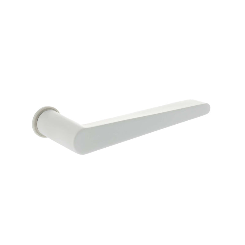 Tupai Exclusivo 5S Line Torrao Lever Door Handle on Concealed Round Rose - White