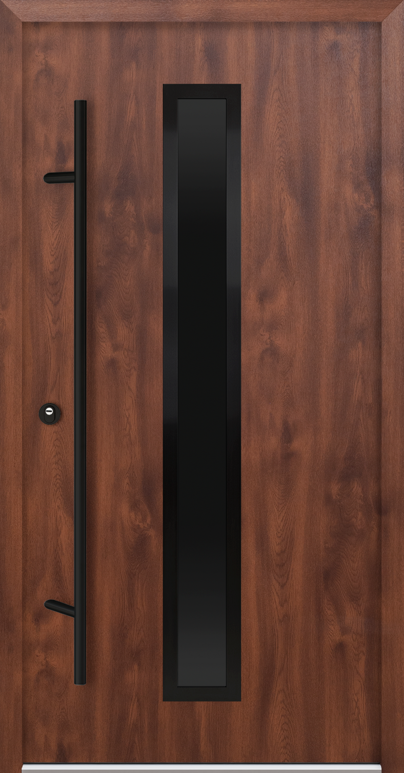 Turenwerke DS68 Design 21 Steel Door - Walnut - Blackline