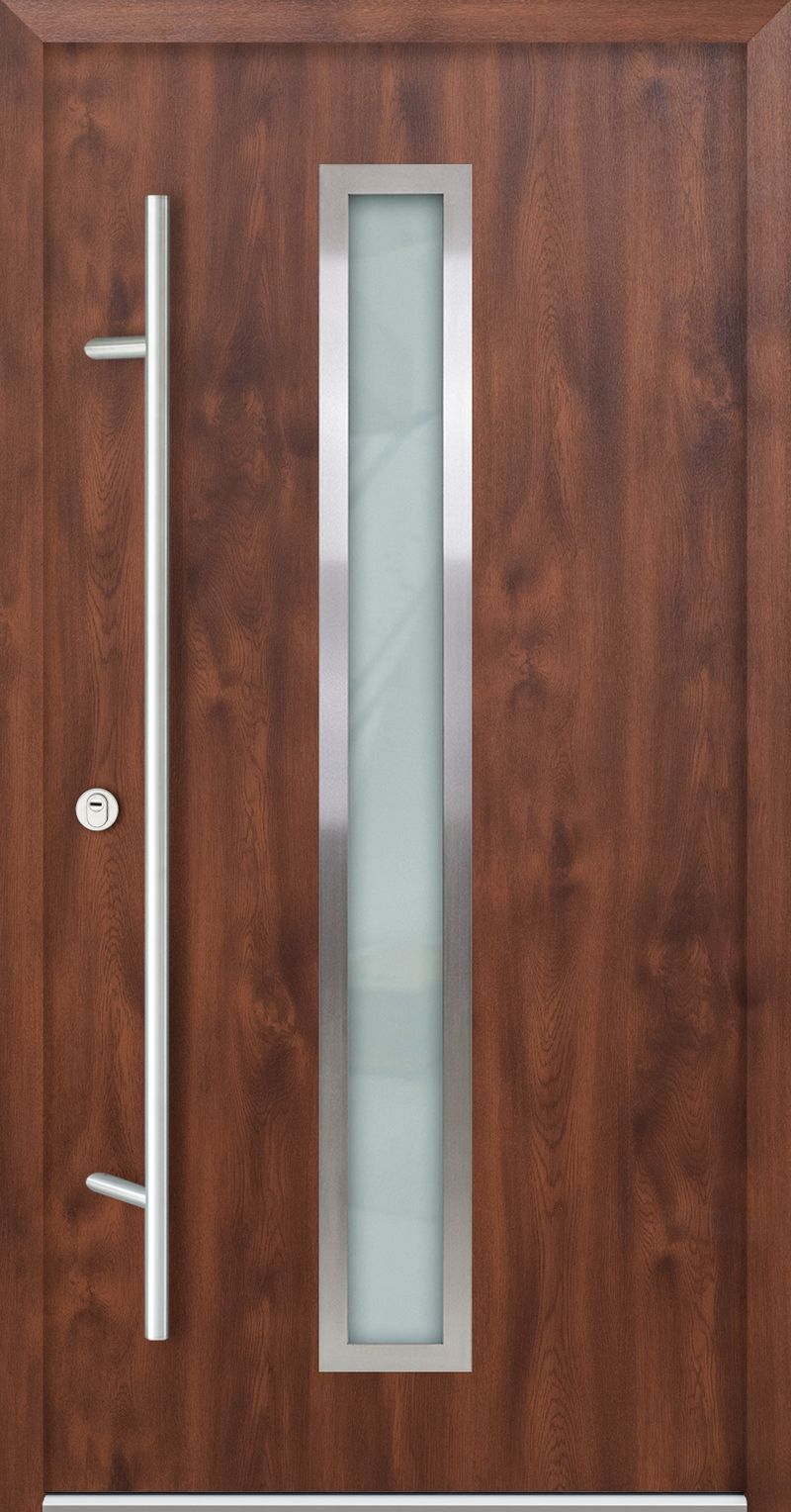 Turenwerke DS68 Design 01 Steel Door - Walnut