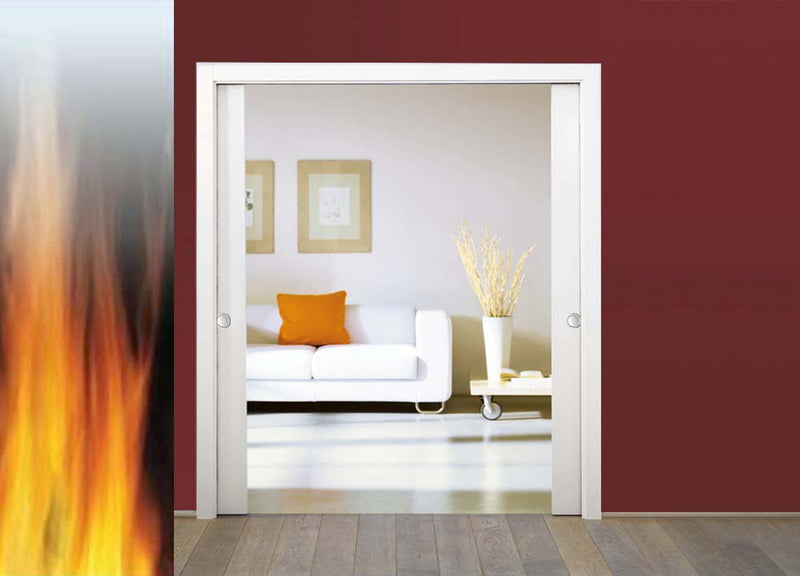 Eclisse Double Fire Rated Pocket Door System