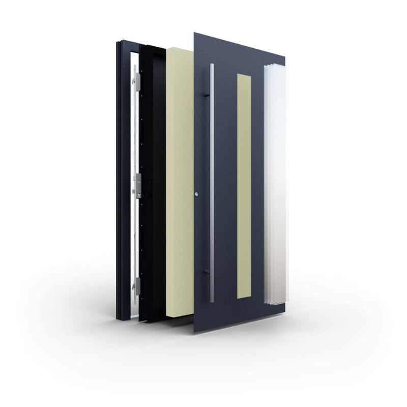 Turenwerke P90 Design 34 Aluminium Door - Anthracite/White - Blackline