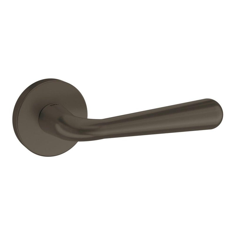 Atlantic Adra Designer Lever on Round Rose (Titanium) - Door Supplies Online