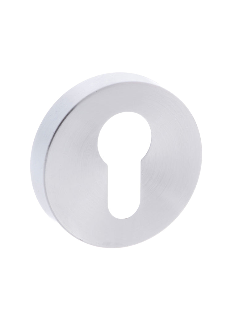 Atlantic CleanTouch Anti-Bac Euro Escutcheon on Minimal Round Rose - Satin Chrome