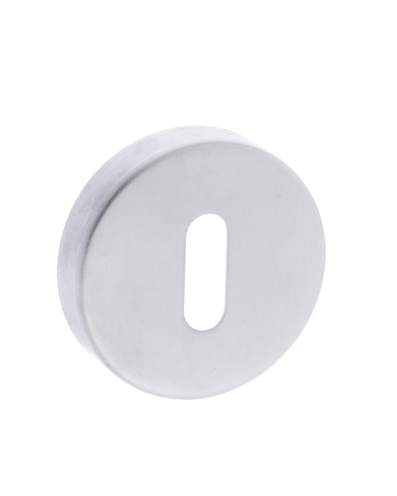 Atlantic CleanTouch Anti-Bac Key Escutcheon on Minimal Round Rose - Satin Chrome