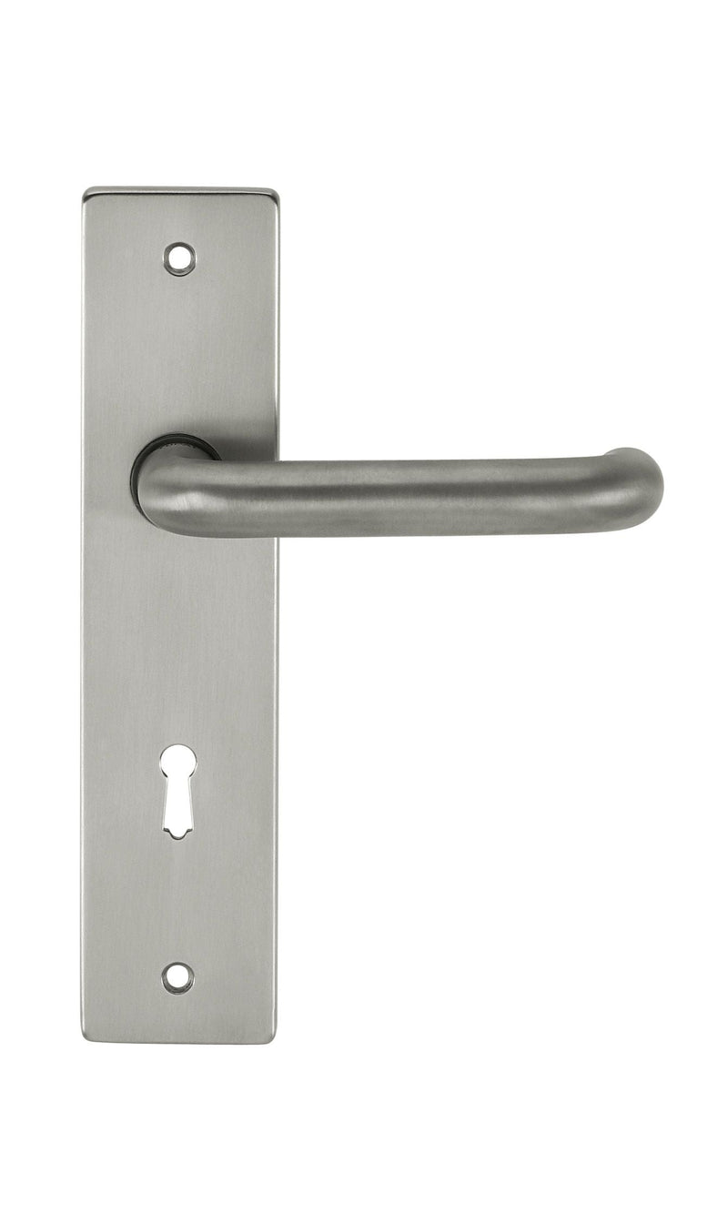 Atlantic CleanTouch Anti-Bac RTD Safety Lever on Square Euro Backplate - Satin Chrome