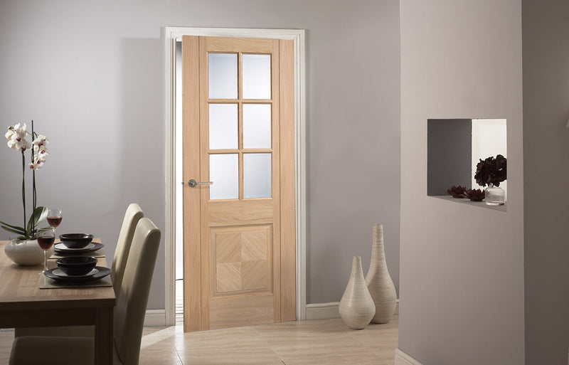 Barcelona Glazed Pre finished Oak Door Kit