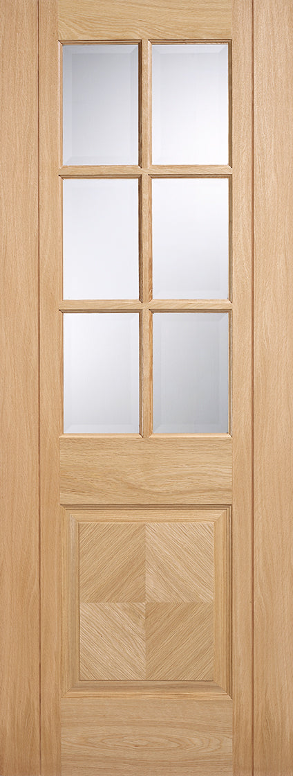 Pre-Assembled Barcelona Glazed Pre finished Oak Door Set