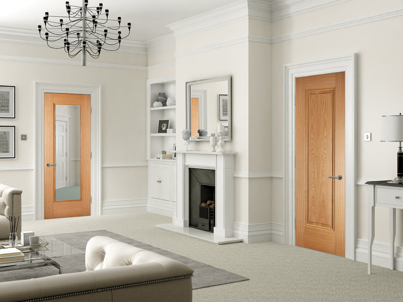 Pre-Assembled Eindhoven Glazed Pre finished Oak Door Set