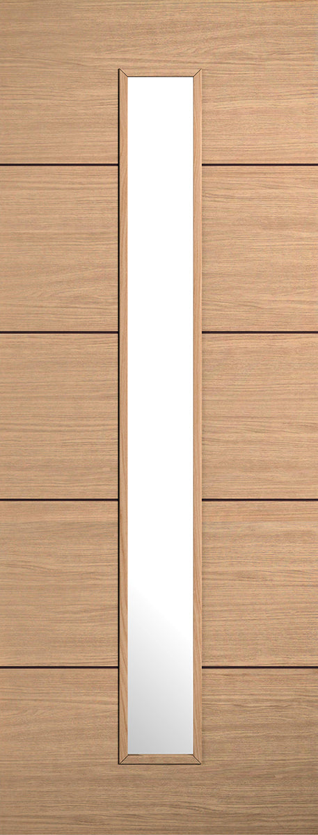 Lille Glazed Pre-finished Oak Door Kit