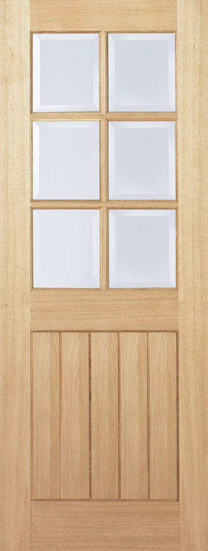 Mexicano 6L Glazed Unfinished Oak Door Kit