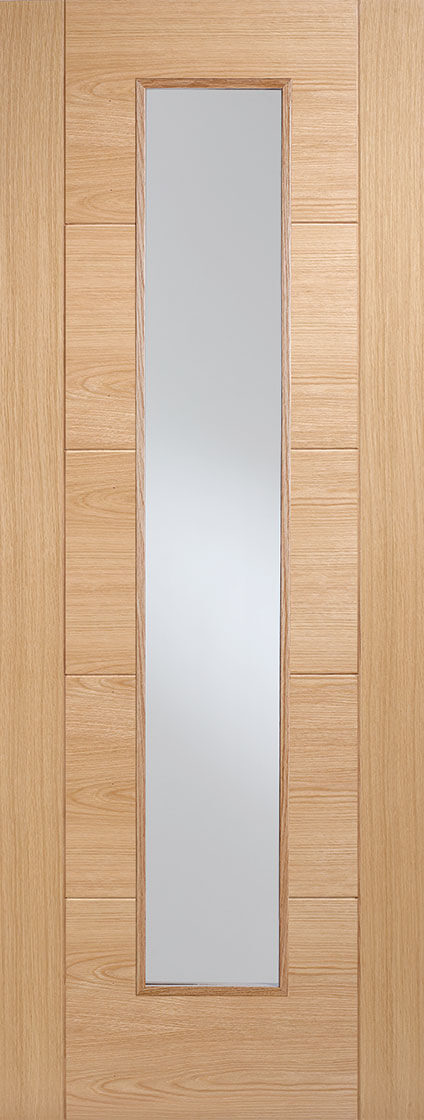 Vancouver Long Light Pre finished Oak Door Kit