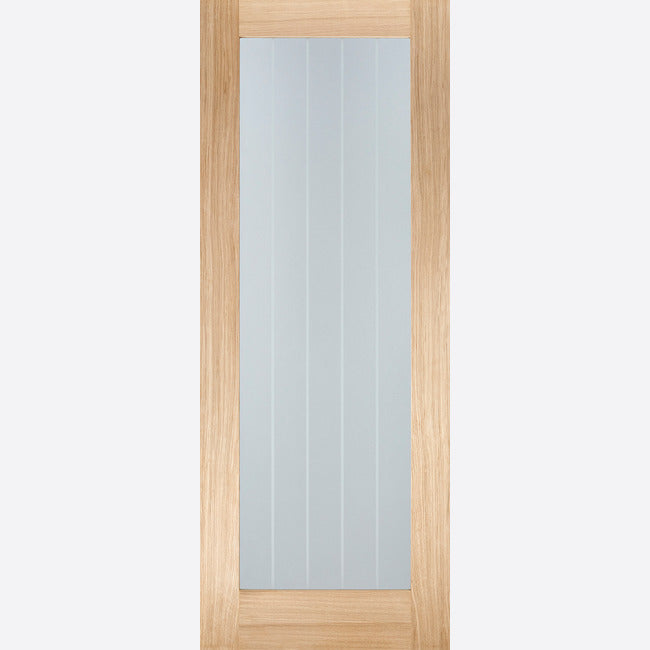 Mexicano Pattern 10 Glazed Unfinished Oak Door Kit