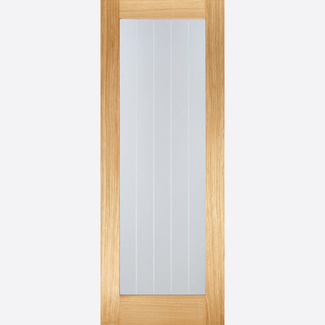 Mexicano Pattern 10 Glazed Pre-Finished Oak Door Kit