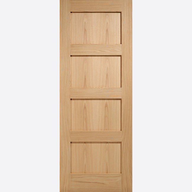 Pre-Assembled Shaker 4P Pre-finished Oak Door Set